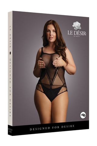 Body en résille Size Plus - Noir