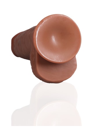 Godemichet réaliste RealRock marron- 16,5 cm