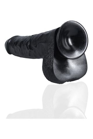 Godemiché Crystal Clear - Noir - 20 cm