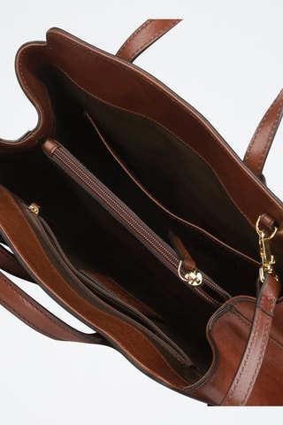 Bolso de piel Elettra - Marrón 