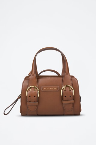 Bolso de piel Elena - Marrón