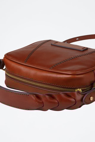 Bolso para cámara de fotos de piel Brigida - Marrón