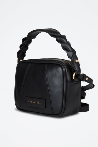 Bolso para cámara de fotos de piel Brigida - Negro