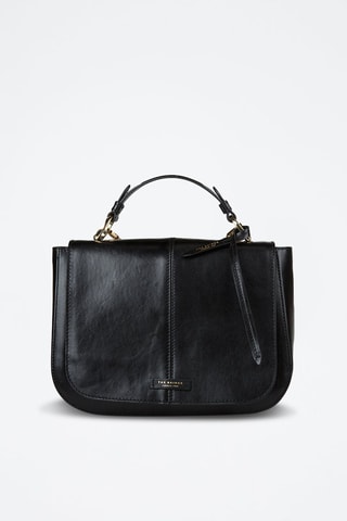 Bolso de piel Faentina - Negro