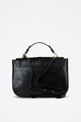 Bolso de piel Faentina - Negro