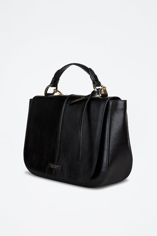 Bolso de piel Faentina - Negro