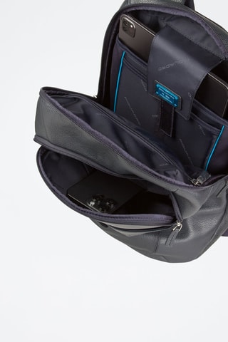 Mochila de piel - Azul