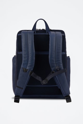 Mochila de piel - Azul oscuro