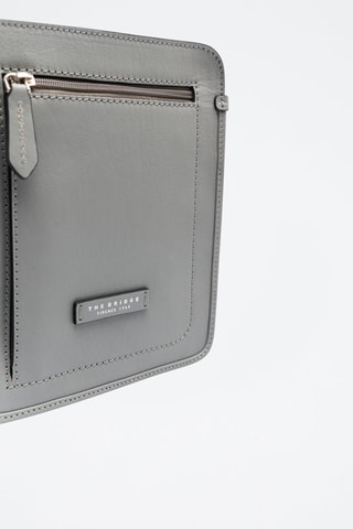 Bandolera de piel - Gris