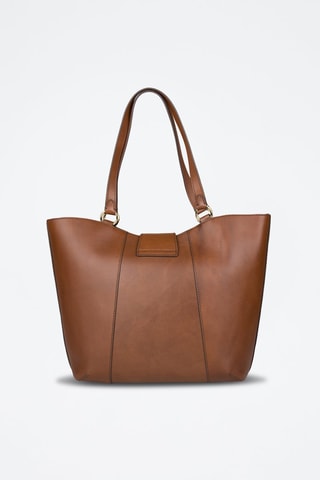 Bolso shopper de piel Erica - Marrón