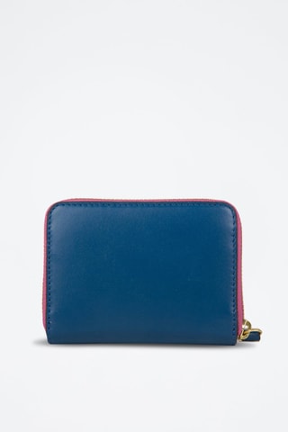 Cartera de piel Chiara - Azul oscuro