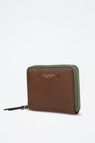 Cartera de piel Chiara - Marrón