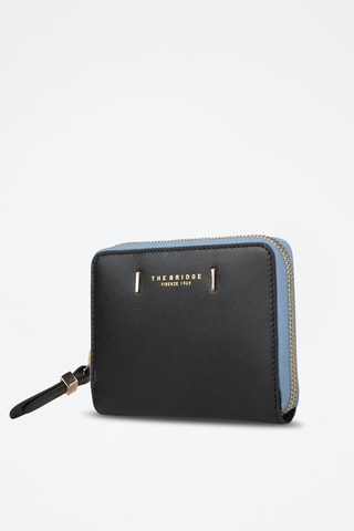 Cartera de piel Chiara - Negro