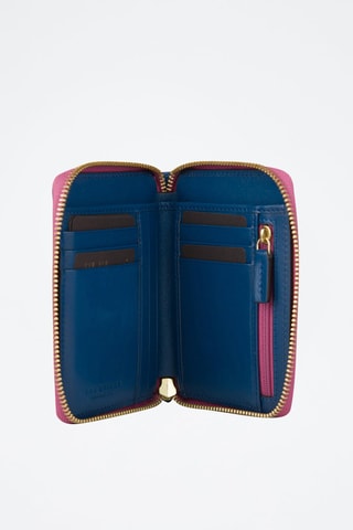 Cartera de piel Chiara - Azul oscuro