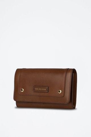 Cartera de piel - Marrón