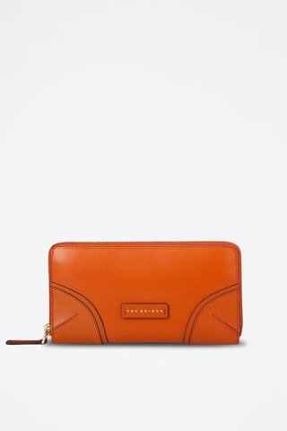 Cartera de piel Matilde - Naranja