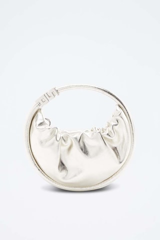 Sac à main en cuir - Argenté