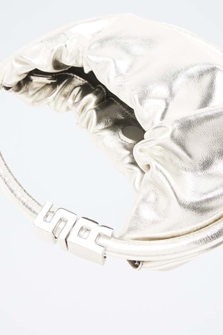 Sac à main en cuir - Argenté