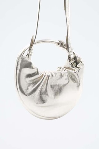 Sac à main en cuir - Argenté