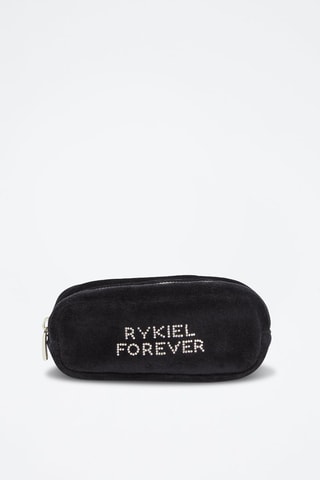 Trousse en velours - Noir