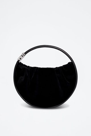 Sac porté épaule en velours - Noir