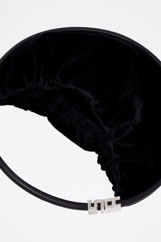 Sac porté épaule en velours - Noir