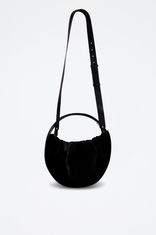 Sac porté épaule en velours - Noir