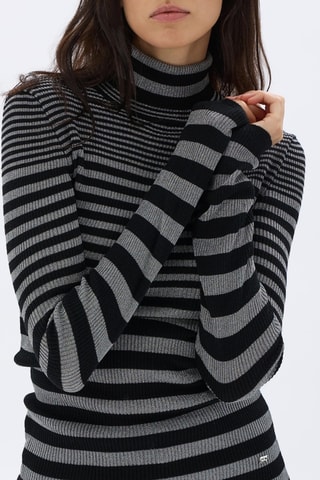 Pull en laine et mérinos - Noir