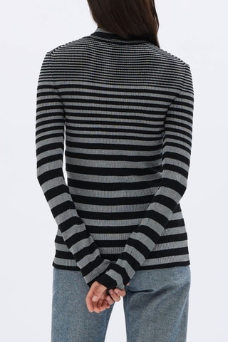 Pull en laine et mérinos - Noir