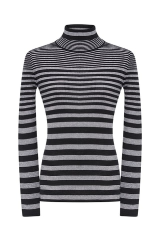 Pull en laine et mérinos - Noir