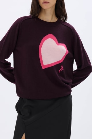 Pull en mérinos - Violet