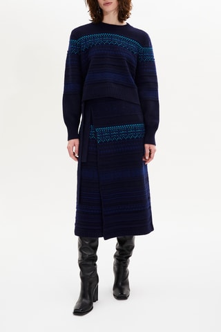 Pull en laine - Bleu