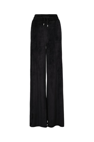Pantalon en velours taille haute - Noir