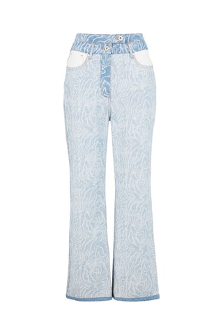 Pantalon flare en jean - Bleu