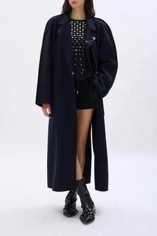 Manteau en laine - Bleu marine