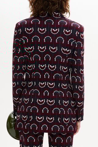 Veste - Bordeaux et noir