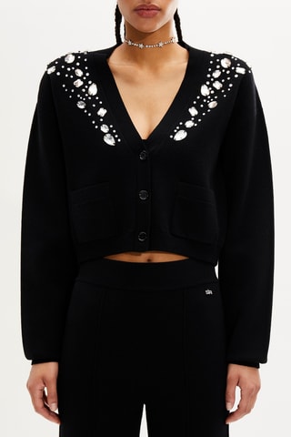 Cardigan en laine - Noir