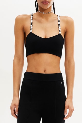 Brassière en laine - Noir