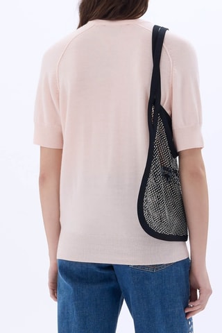 Top en laine -Saumon