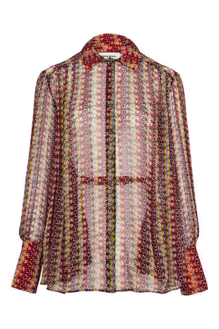 Chemise en soie - Rouge