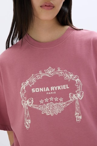 T-shirt en coton biologique -Rose