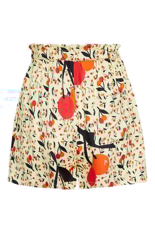 Short en soie - Jaune