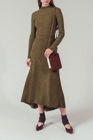 Jupe trapèze - Jaune