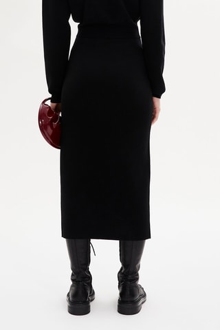 Jupe en laine - Noir