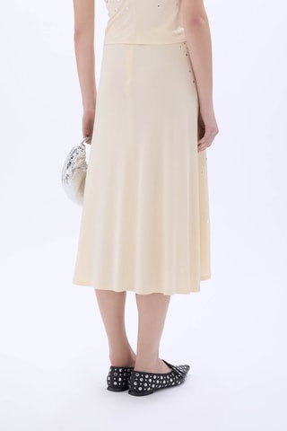 Jupe midi - Beige
