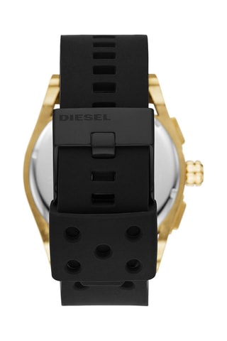 Relógio de quartzo em silicone Cronógrafo - Preto e dourado