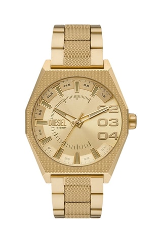 Relógio de quartzo em aço inoxidável - Dourado