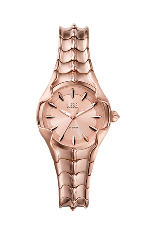 Relógio de quartzo em aço - Dourado-rosa