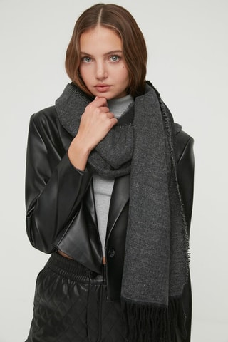 Bufanda - Gris y negro