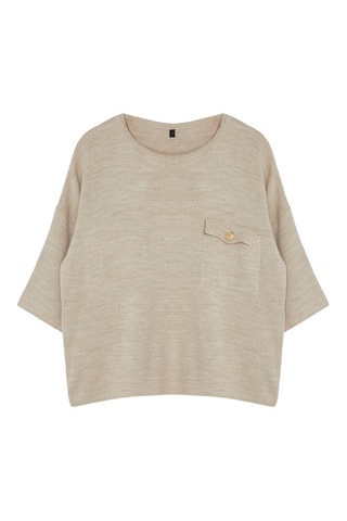 Jersey regular fit - Beige